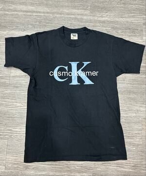 Vintage Seinfeld Cosmo Kramer CK Calvin Klein Parody T-Shirt Black Size L USA